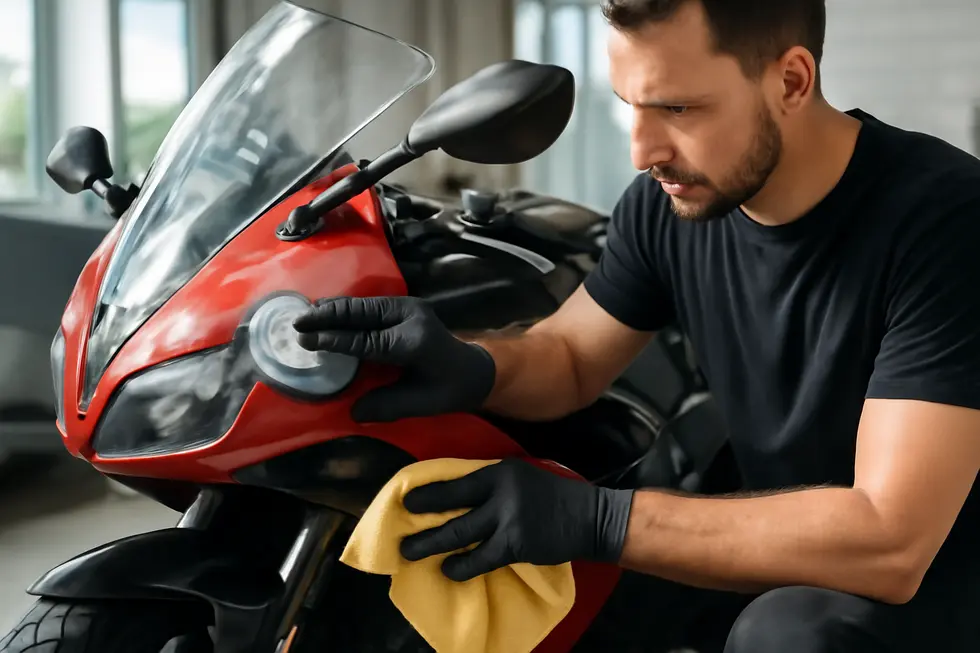A detailed look at the chemical components that make motorcycle fairing polish effective for protection and shine.