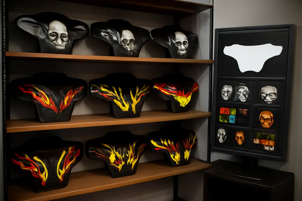 Intricate custom 3D skull and crossbones decals on a Harley-Davidson batwing fairing highlighting design versatility.