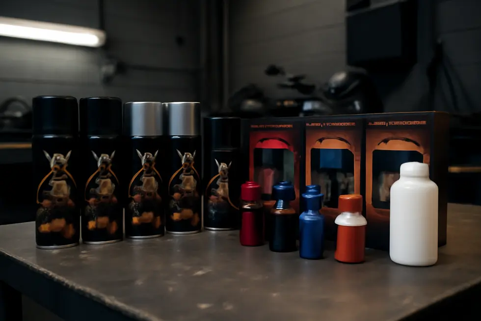 Thorough sanding and cleaning of motorcycle fairings ensure optimal paint adhesion and a flawless finish.