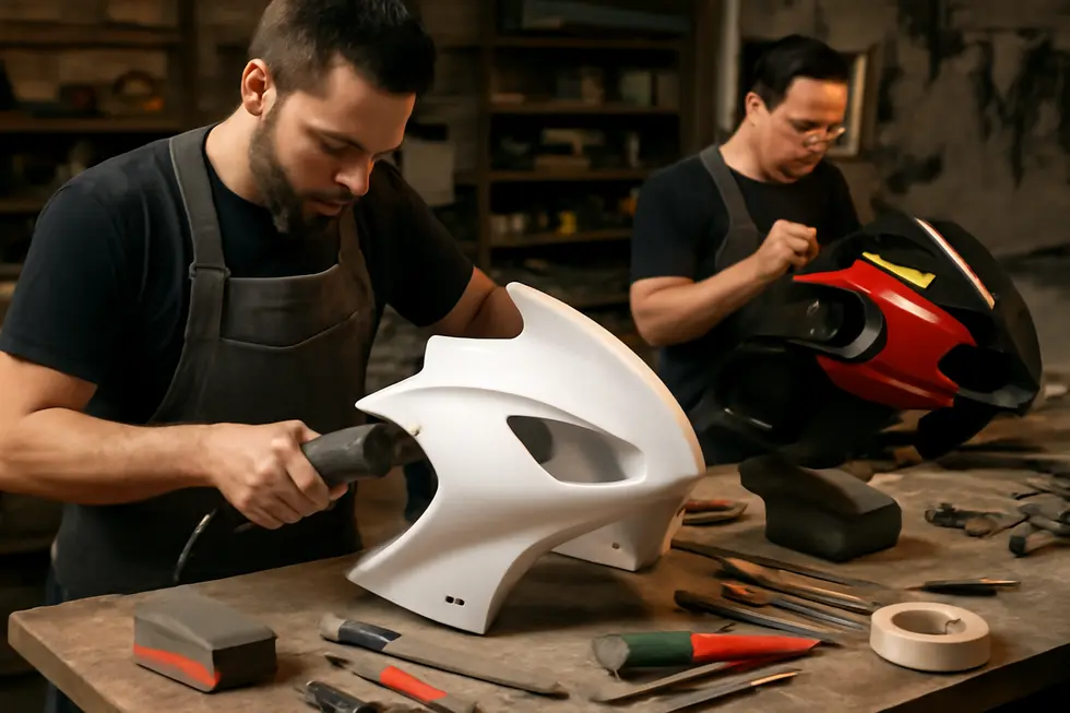 An array of motorcycle fairings highlighting various designs and brands available in the USA, from classic to modern styles.