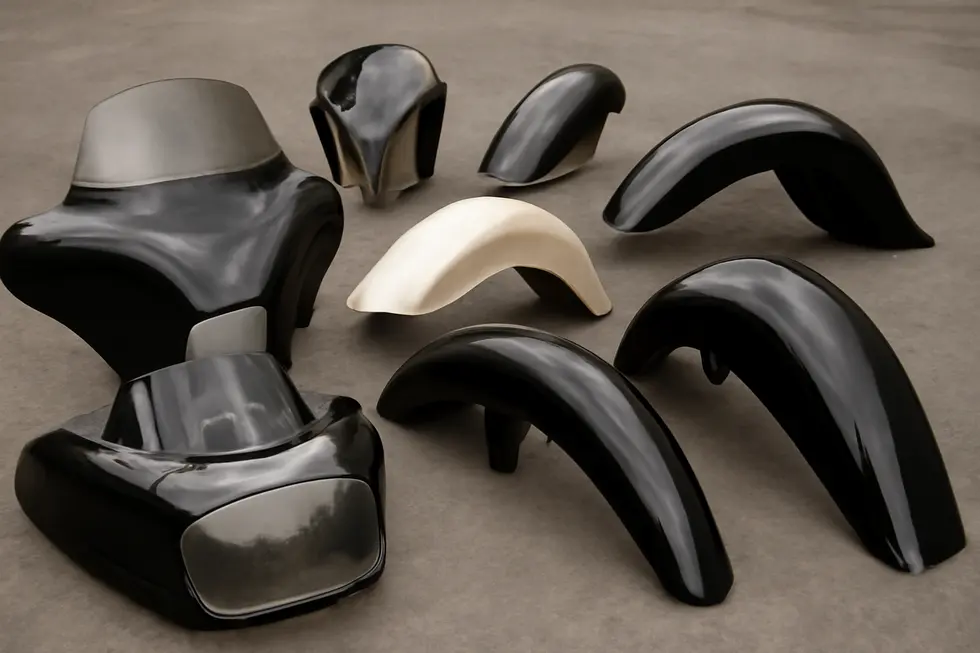 Sebimoto racing fairings enhance motorcycle performance and aesthetics.