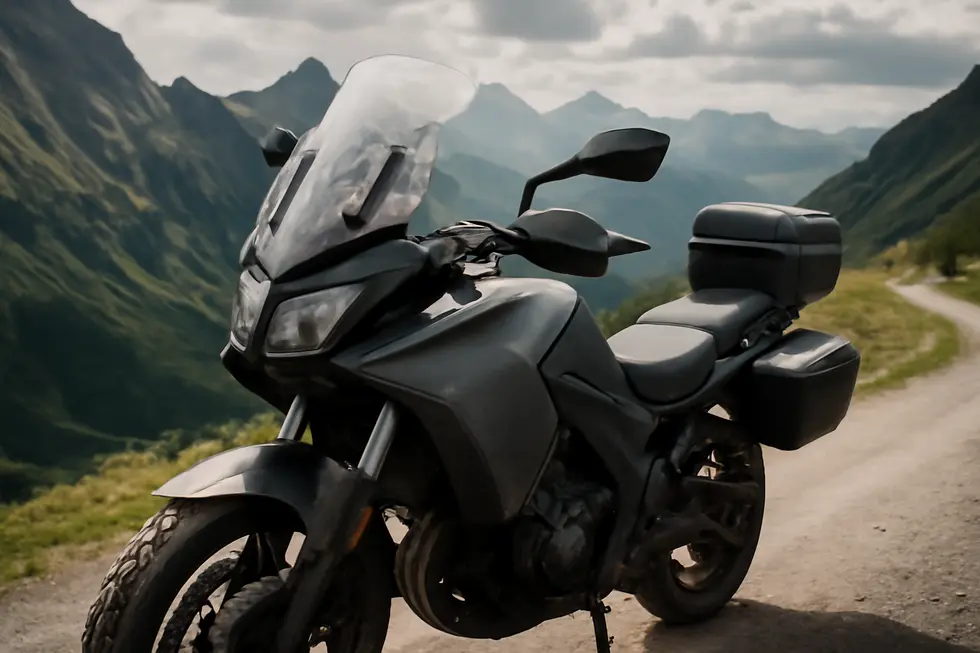 Close-up view showing how motorcycle fairing protection film safeguards paintwork from scratches and chips.