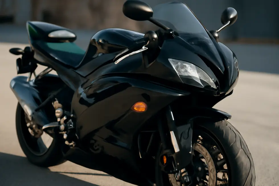 Demonstration of precise fitment and premium material quality on a motorcycle fairing, crucial factors emphasized in fairing reviews.