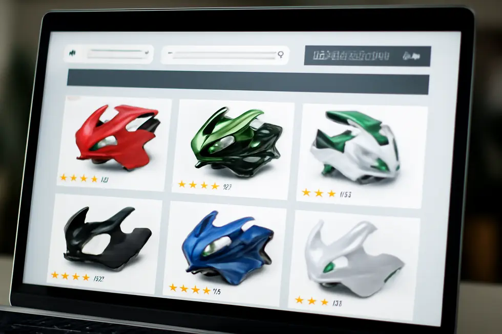 Demonstration of precise fitment and premium material quality on a motorcycle fairing, crucial factors emphasized in fairing reviews.