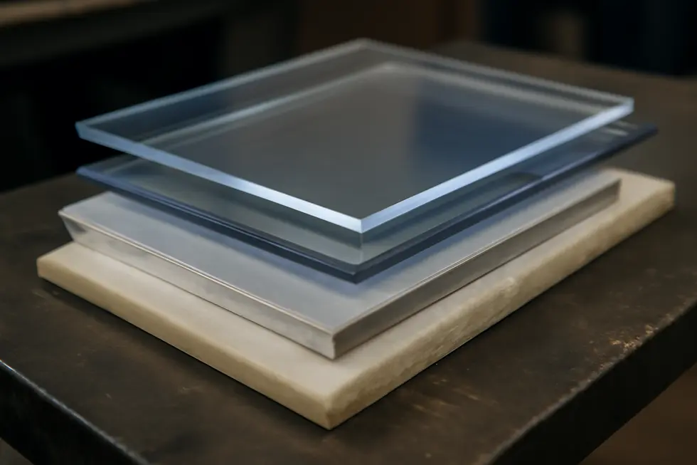 Close-up of a universal motorcycle headlight fairing highlighting its design features.