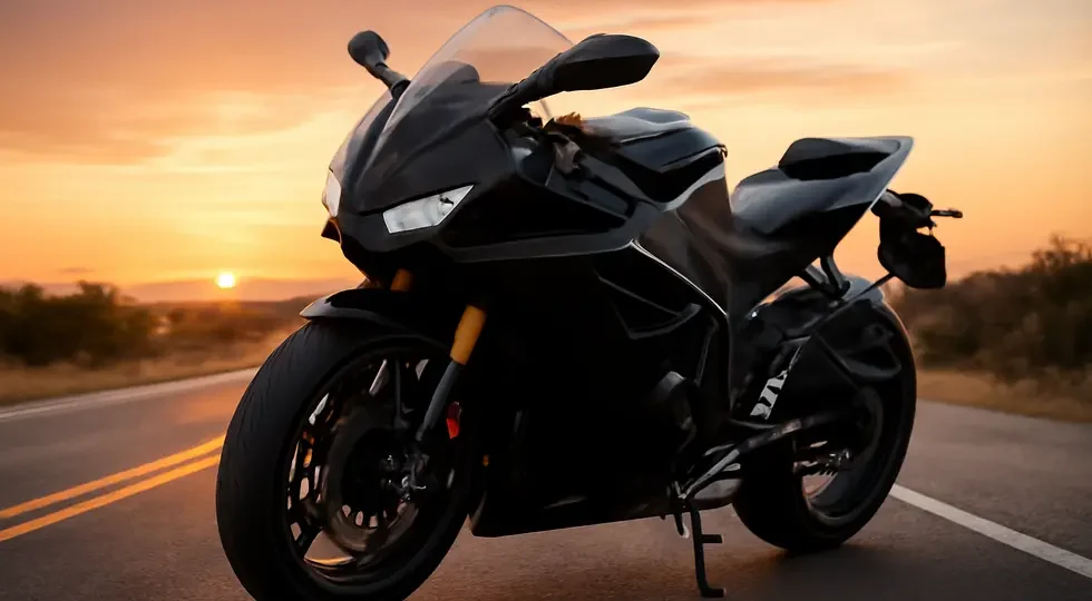 A sport motorcycle showcasing advanced aerodynamic fairings, representing innovation and growth in the motorcycle fairing market.