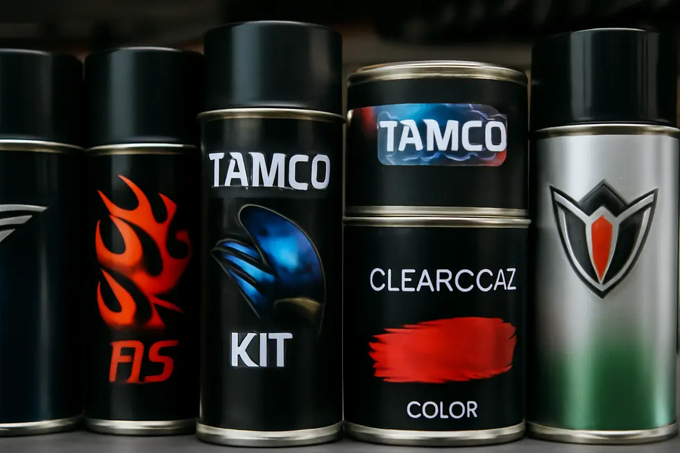 Essential painting materials and parts illustrate the base expenses in motorcycle fairing painting.