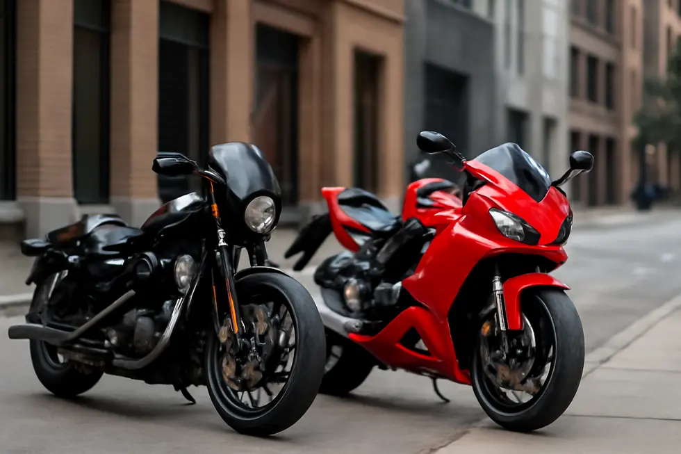 Aerodynamic contours of a motorcycle bikini fairing optimizing airflow around the headlight area.
