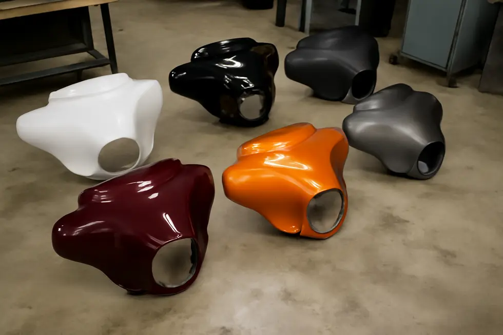 A motorcycle equipped with a fairing demonstrates minimal wind resistance while riding.