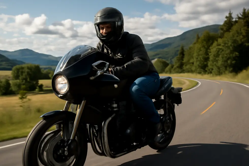 A motorcycle showcasing a modern quarter fairing that embodies style and function.