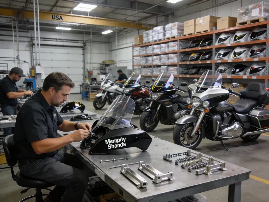 Core design and materials of Memphis Shades Batwing and Gauntlet fairings.