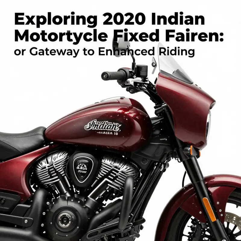 The fixed fairing significantly enhances the aerodynamic profile of the 2020 Indian Motorcycle.