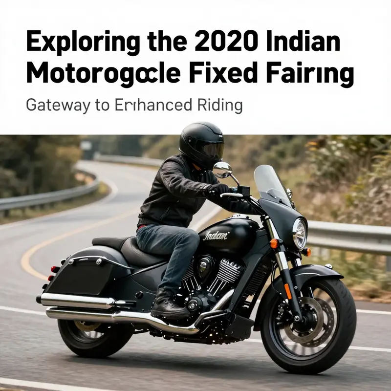 The fixed fairing significantly enhances the aerodynamic profile of the 2020 Indian Motorcycle.