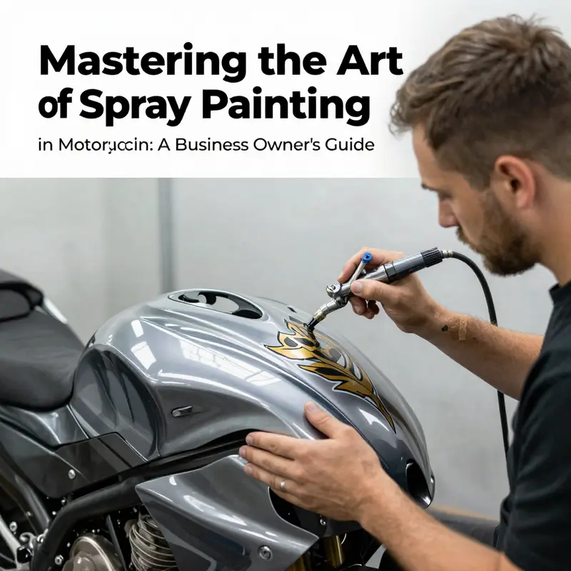 Preparing motorcycle fairings for spray painting involves essential steps like cleaning and sanding.
