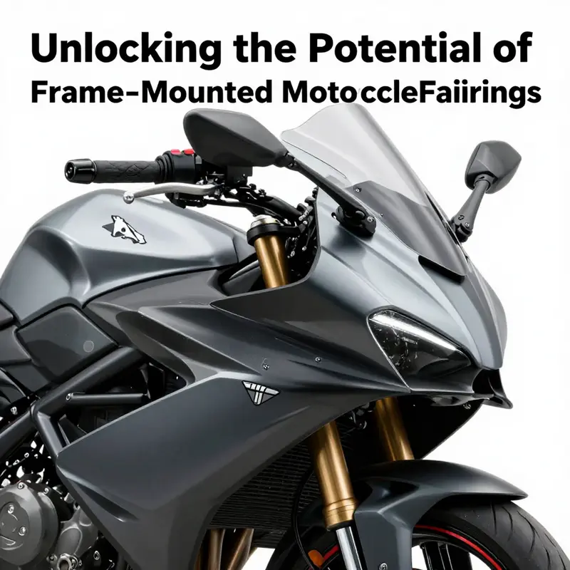 Sleek design and functionalities of frame-mounted motorcycle fairings.