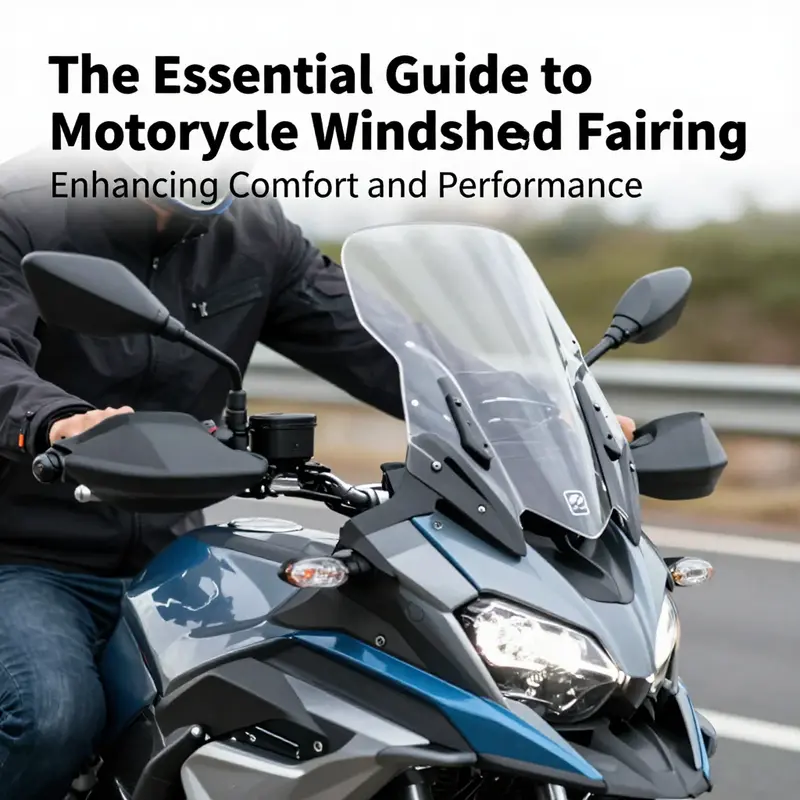 An exemplary motorcycle highlighting the essential design features of its windshield fairing.