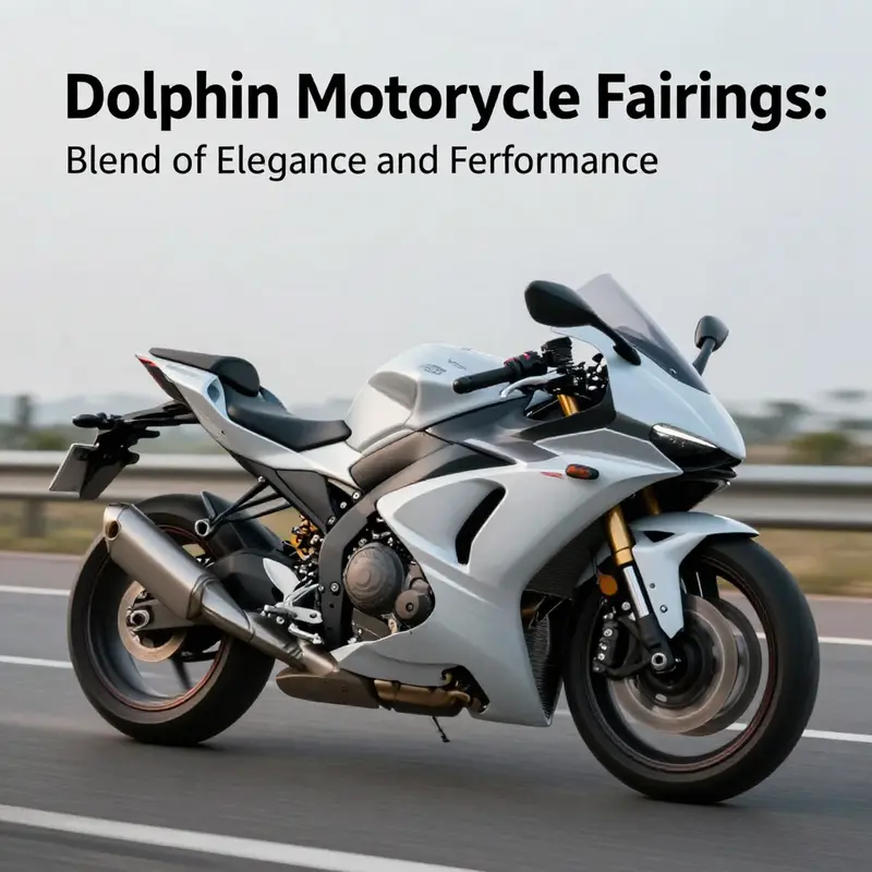 The early design of Dolphin motorcycle fairing reflecting its aerodynamic elegance and racing pedigree.