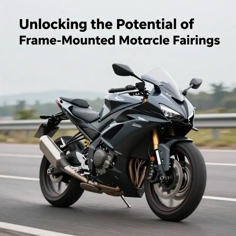 Sleek design and functionalities of frame-mounted motorcycle fairings.