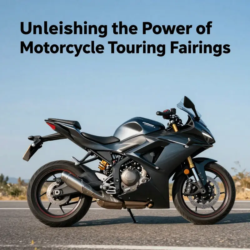 Aerodynamic touring fairings diminish wind resistance, enhancing performance and comfort.