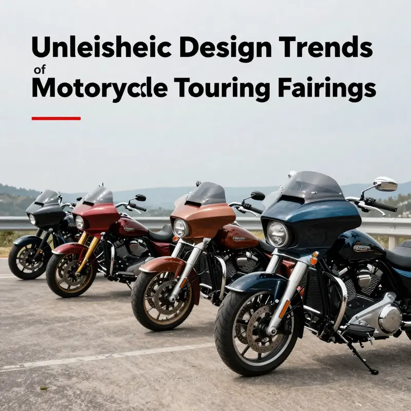 Aerodynamic touring fairings diminish wind resistance, enhancing performance and comfort.