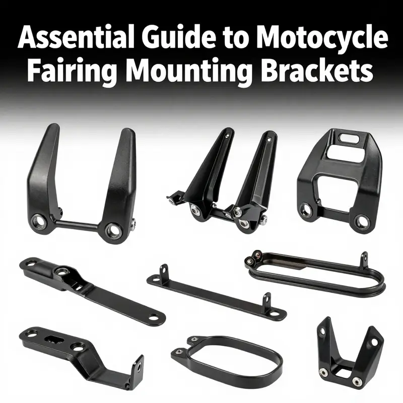 Close-up of high-quality motorcycle fairing mounting brackets designed for durability.