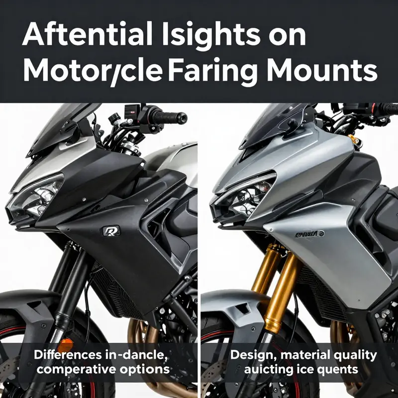 An overview of various types of motorcycle fairing mounts highlighting their unique features.