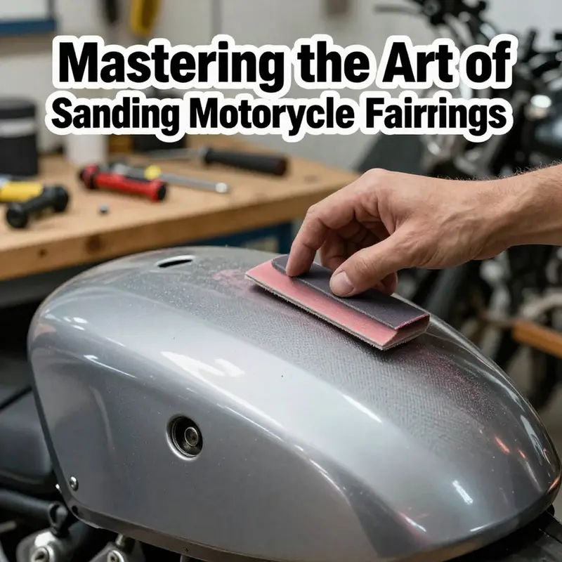 Basic techniques for sanding motorcycle fairings emphasize controlling the sanding process for optimal results.