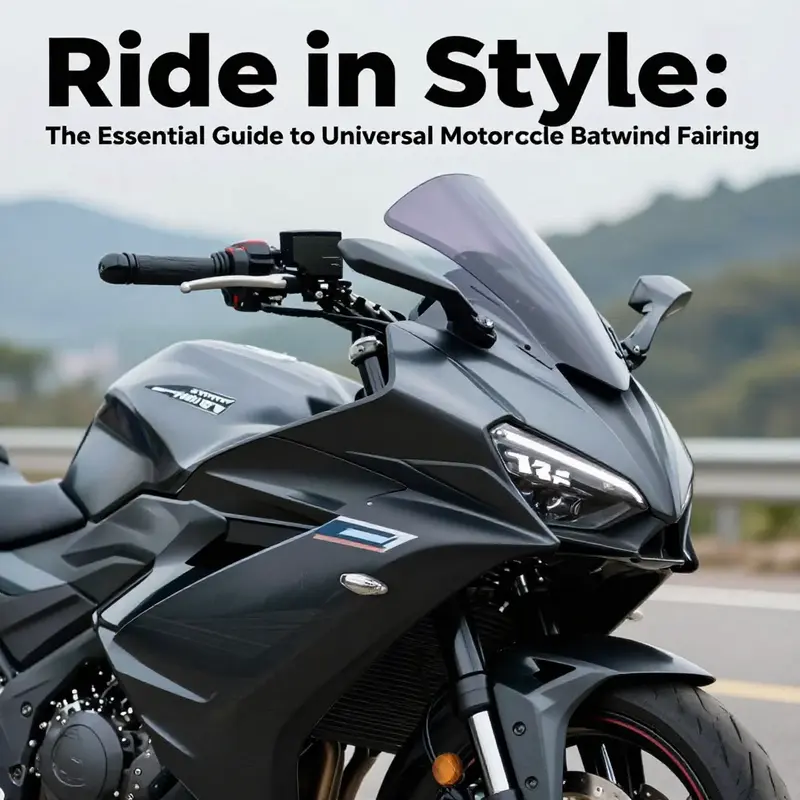 An eye-catching batwing fairing enhances both the look and performance of motorcycle rides.