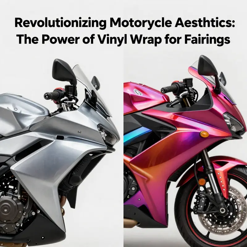An array of motorcycle fairings showcasing the flexibility and aesthetic appeal of cast vinyl wraps.
