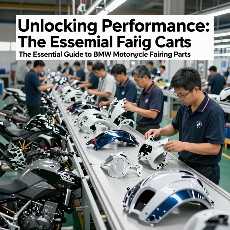 Inside a Chinese factory dedicated to crafting BMW motorcycle fairing parts, highlighting the scale of production in the global supply chain.