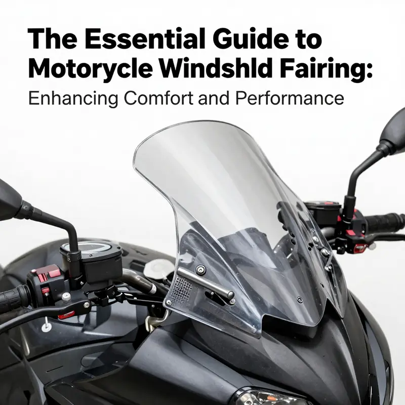 An exemplary motorcycle highlighting the essential design features of its windshield fairing.