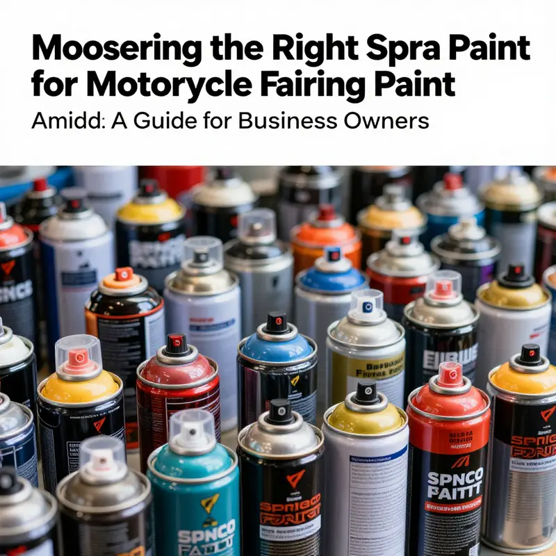 An array of motorcycle-specific spray paints for selecting the right product.