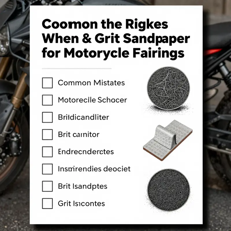 The essential grit range of 400 to 600 sandpaper for preparing motorcycle fairings.