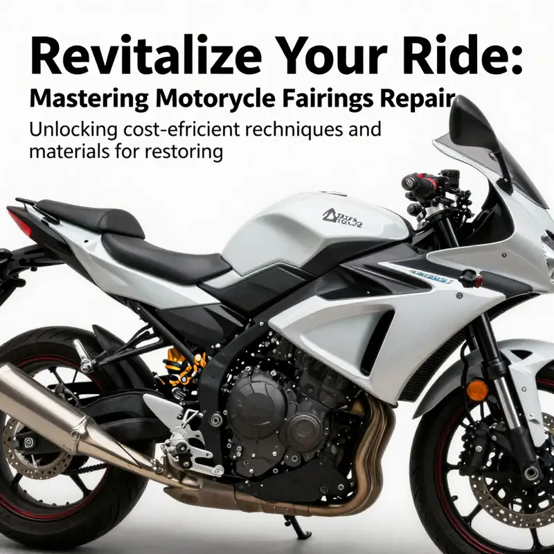 A motorcycle in excellent condition showcasing well-repaired plastic fairings, symbolizing the importance of maintenance and restoration.