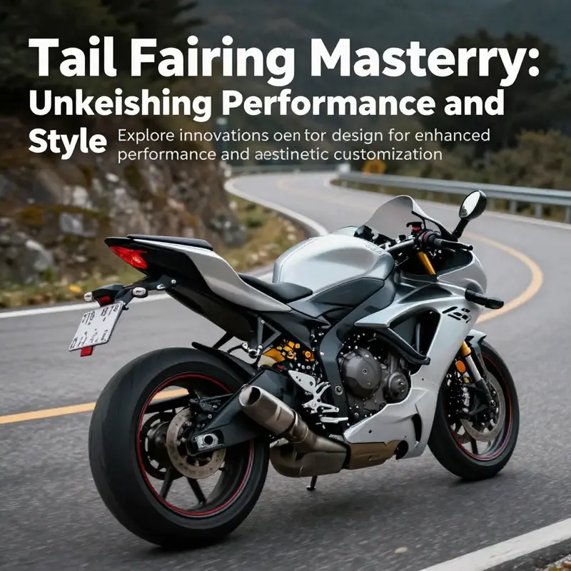 Motorcycle with a custom tail fairing riding on a scenic mountain road.