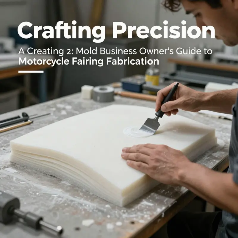 Blueprint of a custom motorcycle fairing highlighting key design aesthetic elements.