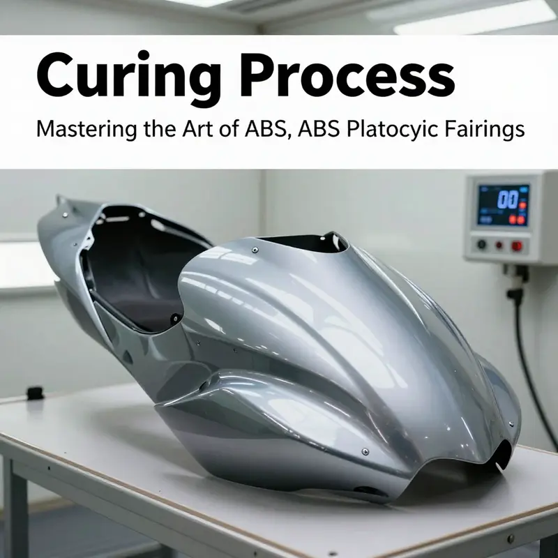 Mechanic preparing ABS plastic fairings for painting with sanding and cleaning techniques.