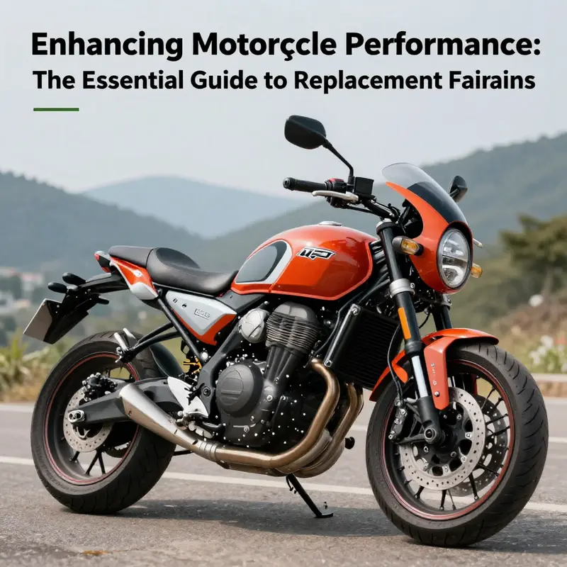 A motorcycle with custom fairings displayed against a picturesque background, representing modern motorcycle aesthetics.