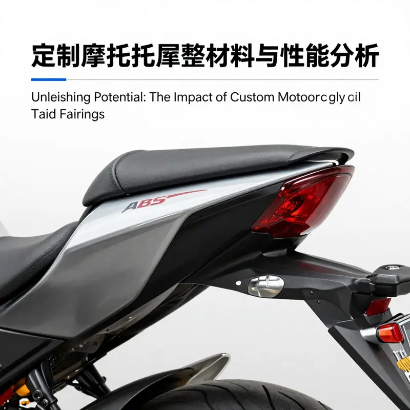 A selection of custom motorcycle tail fairings tailored for specific models, enhancing both style and performance.