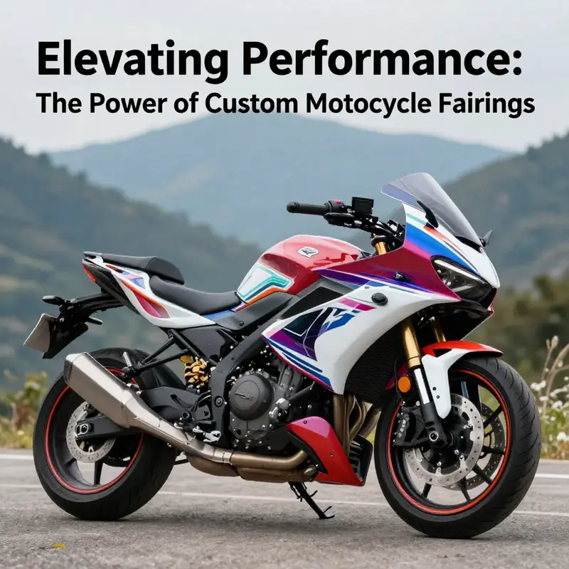 A personalized motorcycle highlighting the aesthetic enhancements provided by custom fairings.