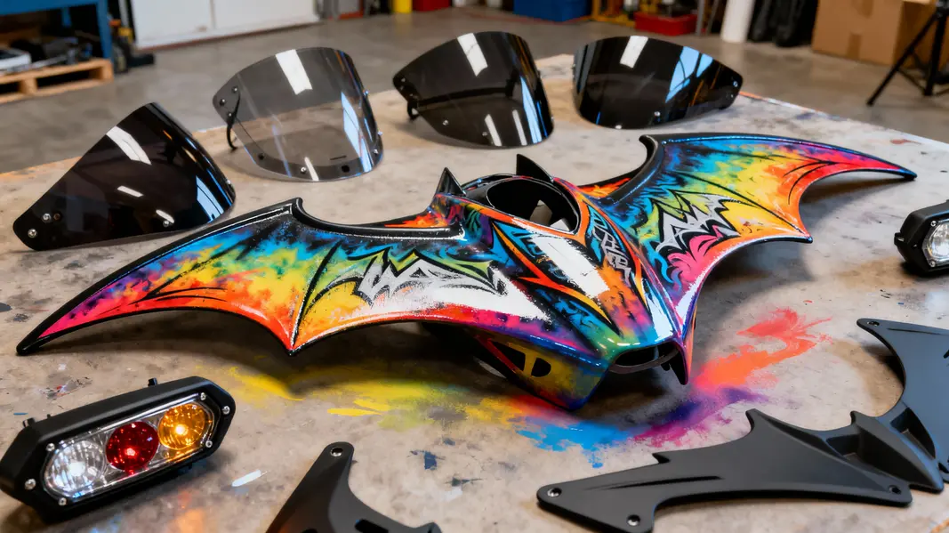 The aerodynamic design of batwing motorcycle fairings enhances performance and reduces wind fatigue.