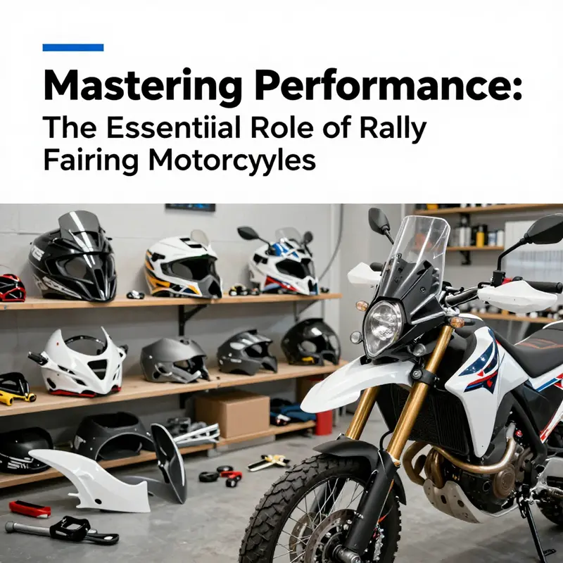 The aerodynamic design of rally fairings enhances motorcycle stability and performance.