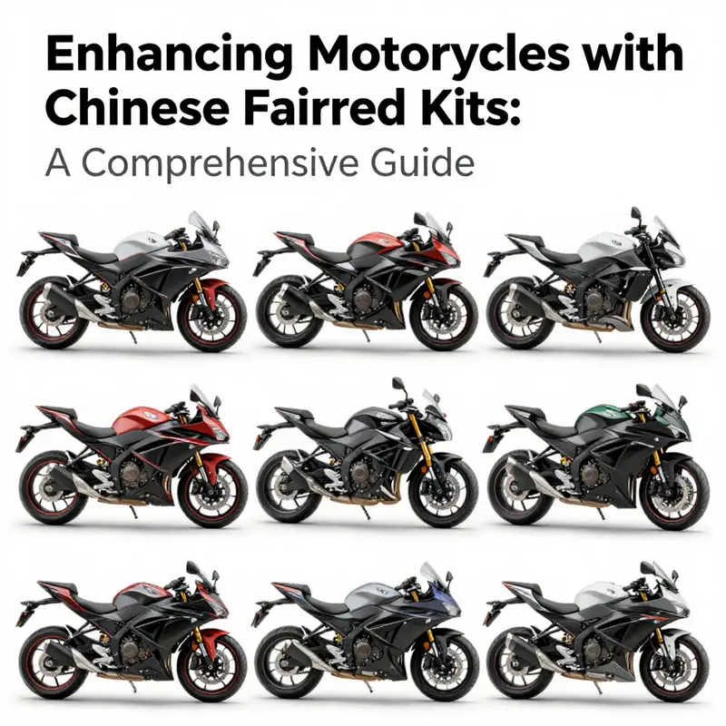 Different materials used for manufacturing Chinese motorcycle fairing kits.