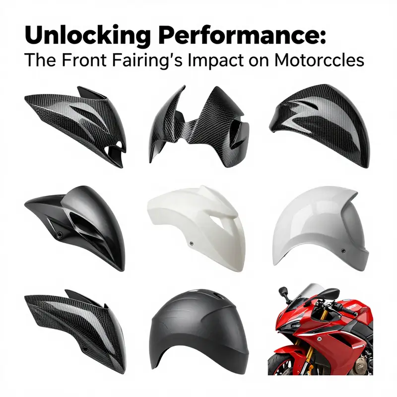 The front fairing enhances aerodynamic efficiency, showcasing how it allows motorcycles to glide through air.