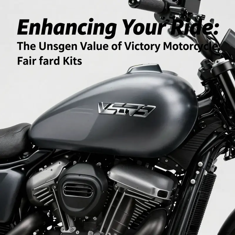 Victory motorcycle demonstrating enhanced aerodynamics with a striking fairing kit.