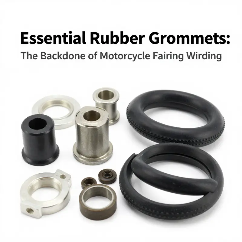 Diverse selection of rubber grommets specifically designed for motorcycle fairings.