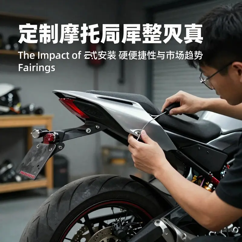 A selection of custom motorcycle tail fairings tailored for specific models, enhancing both style and performance.