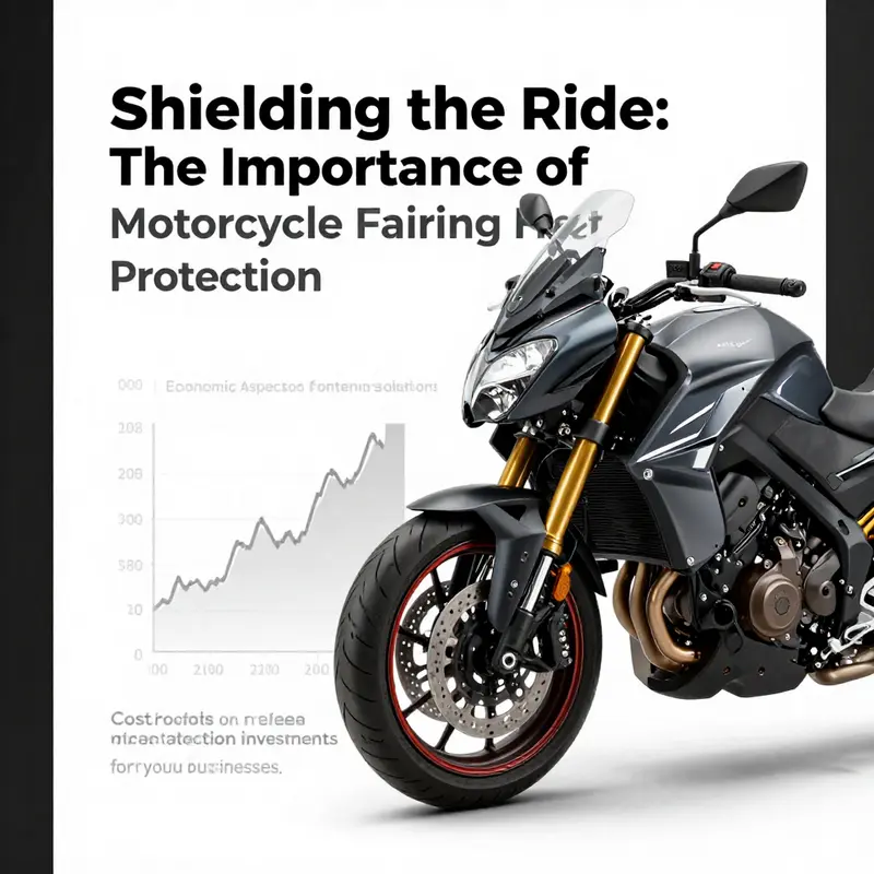 Various motorcycle fairing heat protection materials showcased for comparison.