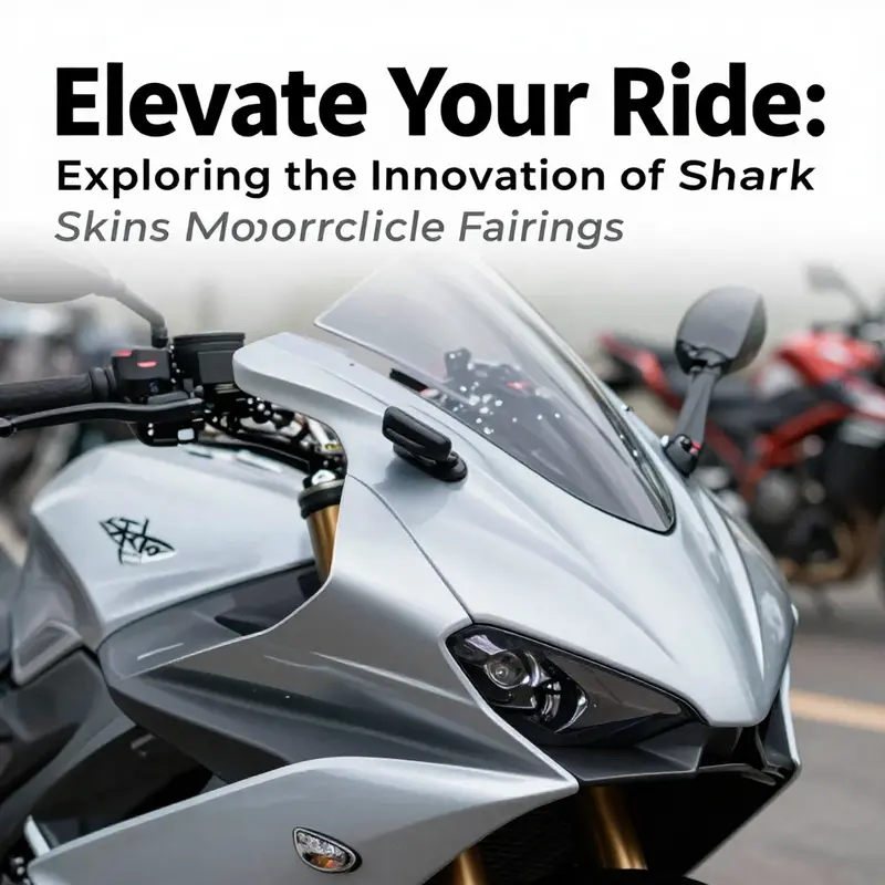 Precision engineering in Shark Skins fairings enhances motorcycle performance and aesthetics.