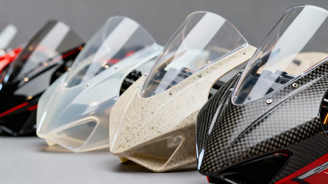 A comprehensive look at various types of motorcycle fairings, showcasing their diversity.